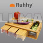 Бамбуковая доска с контейнерами Ruhhy 20205